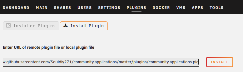 Plugin install